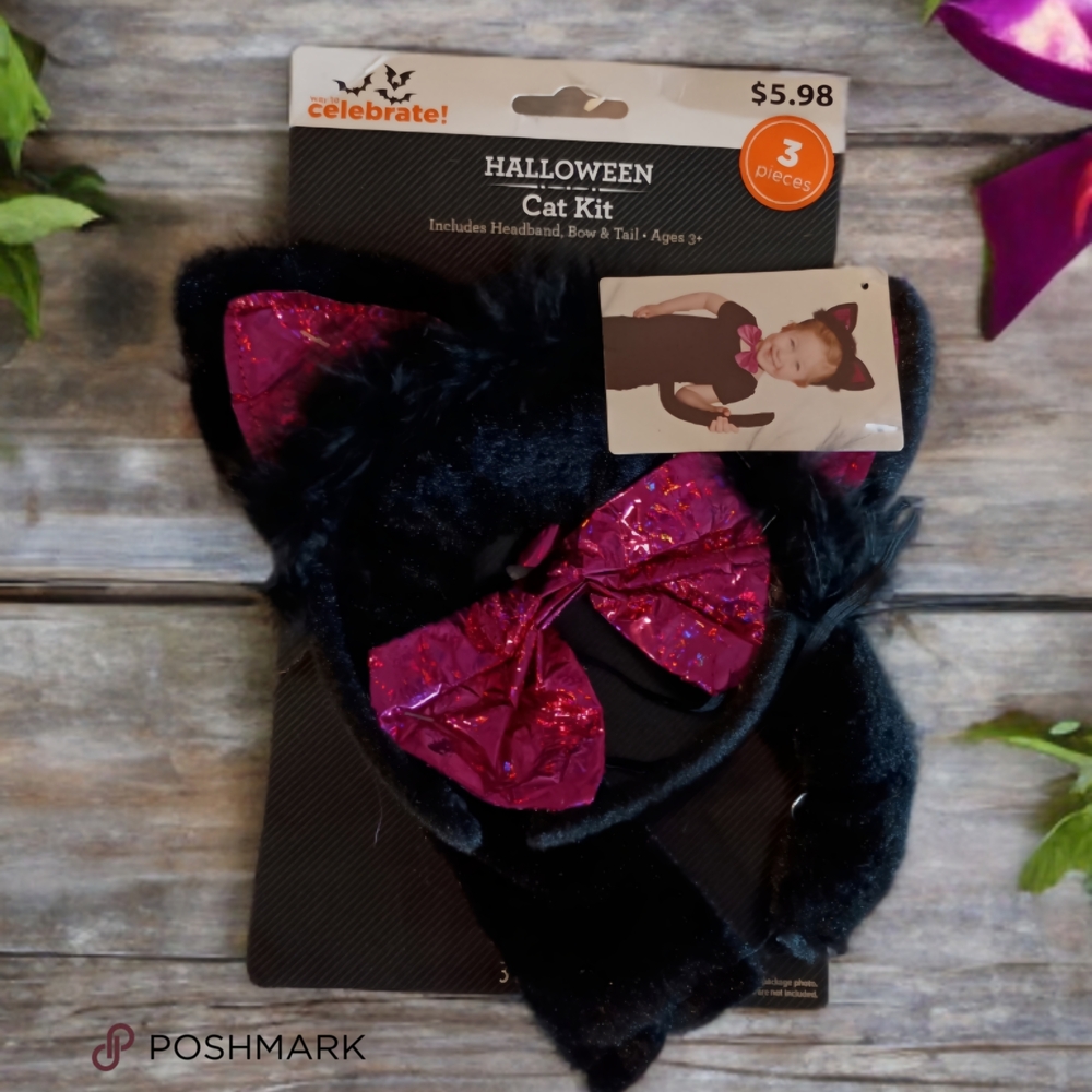 Halloween Cat Kit - Black and Pink